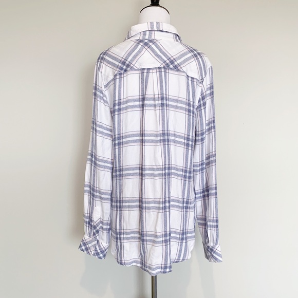 Rails Hunter Check Flannel Shirt in Blush Patriot - Picture 5 of 8